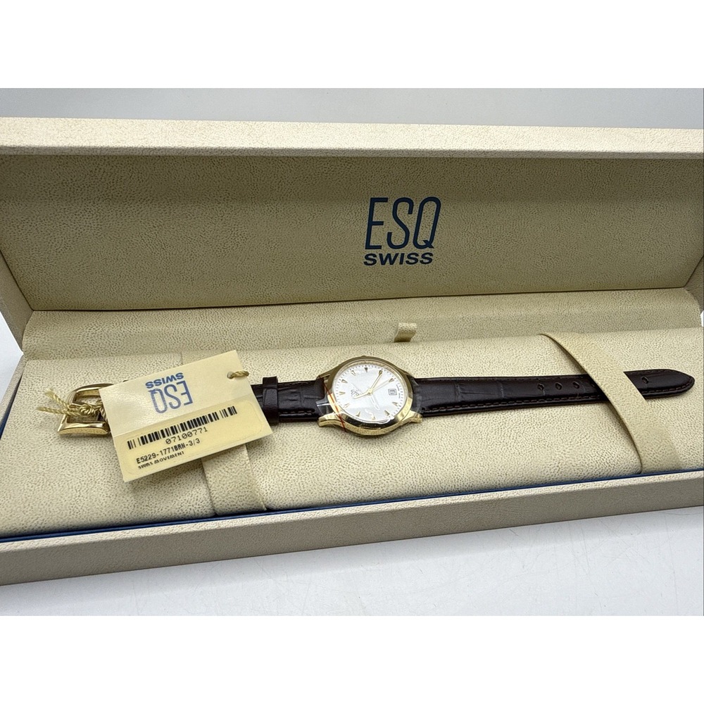 ESQ Movado Swiss E5229  Stainless Steel Classic Dress Women's Watch New In Box
